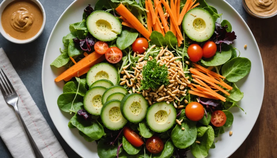 sauce salade beurre de cacahuète